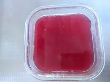 Make Milk and plum ice powder step 9