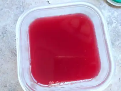 Make Milk and plum ice powder step 10