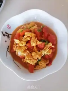 Make Tomato fried eggs step 5