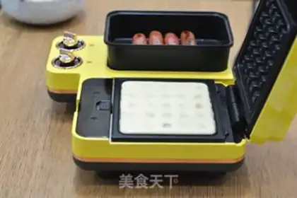 Make Oil-free waffles and roast sausages step 5