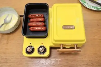 Make Oil-free waffles and roast sausages step 6