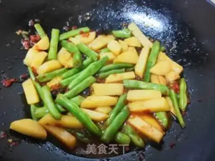 Make Milky green beans step 9