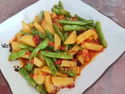 Make Spicy potatoes and beans step 12