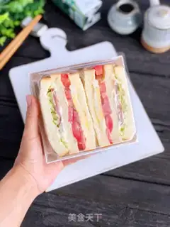 Make Classic ham and eggs sandwich step 9