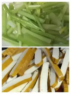 Make The celery is made of beans step 0