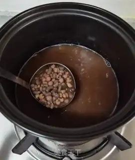 Make The porridge of red bean rice step 3