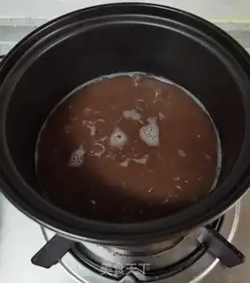 Make The porridge of red bean rice step 5