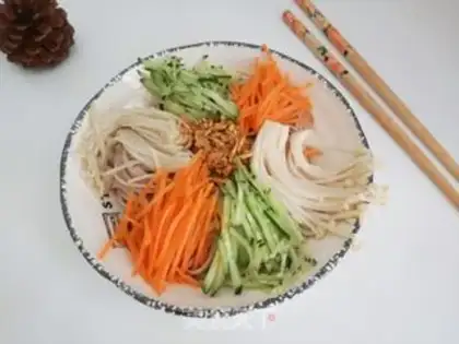 Make A cold-water barley noodle step 8