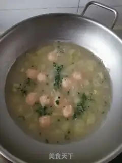Make Shrimp ball and melon soup step 4