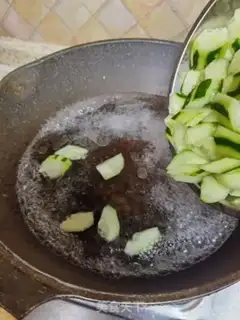 Make Shrimp fried cucumber step 11