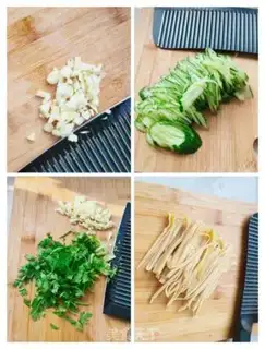 Make Bean-skin cucumber step 1