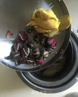 Make The rice rose tea step 3