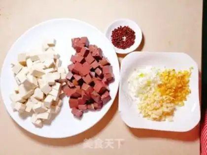 Make Duck tofu step 0