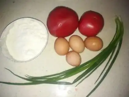 Make Red tomato egg dumplings step 0