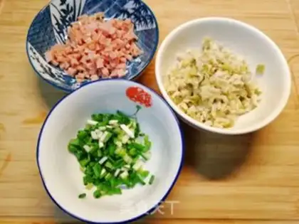 Make Ham flattened to cook a melon step 3