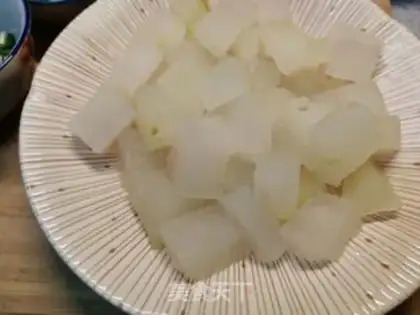 Make Ham flattened to cook a melon step 5