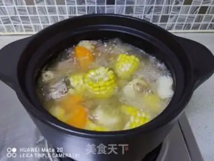 Make Carrot corn chop soup step 4
