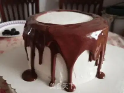 Make Chocolate noodle cake step 10
