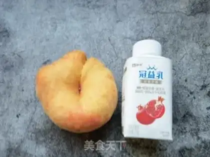 Make Peach-cup yogurt step 0