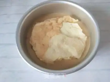 Make Bean beans, mango mousse cake step 6