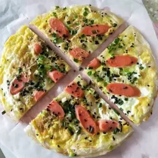 Make Egg ham pancakes step 8