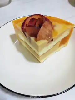 Make Bean beans, mango mousse cake step 13