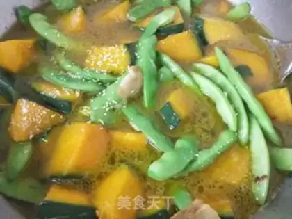 Make Pumpkin with beans step 6