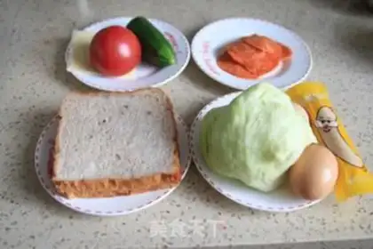 Make Salami sandwich step 0