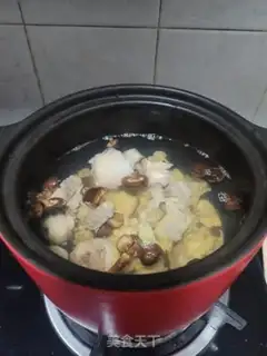 Make Old hen mushroom soup step 6