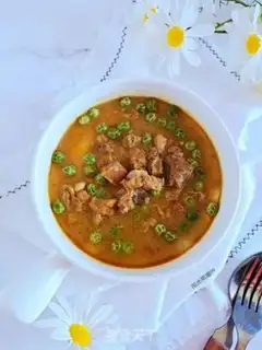 Make Curry beef eggs step 6