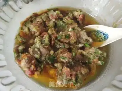 Make Soybeans pork dumplings step 6