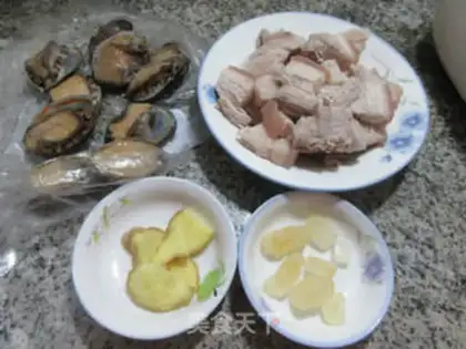 Make The abalone burns five flowers step 0