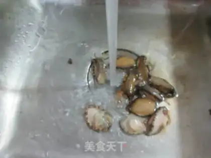 Make The abalone burns five flowers step 1