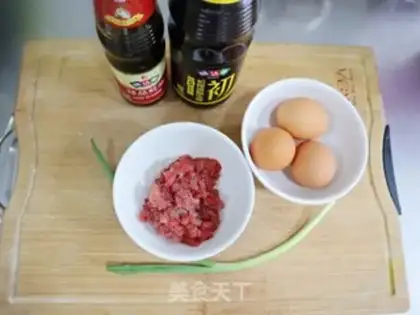 Make Meat and eggs step 0