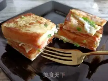 Make Goose egg toast step 17