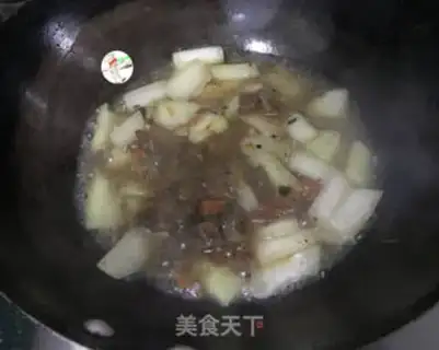 Make A melon with pepper beef step 6