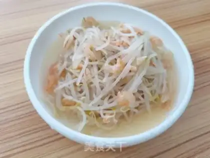 Make The green bean sprouts and the gold hooks step 6