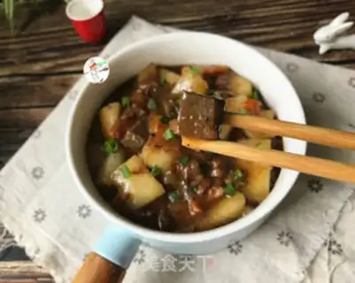 Make A melon with pepper beef step 10