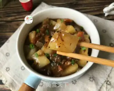 Make A melon with pepper beef step 11