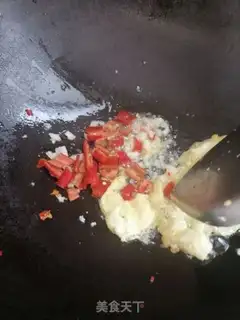 Make Crab mushrooms and fried eggs step 3