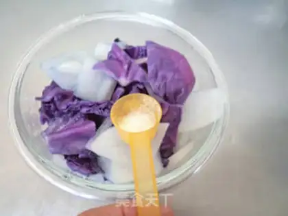 Make ♪ White radish and blue ♪ step 6