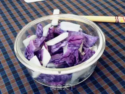 Make ♪ White radish and blue ♪ step 8