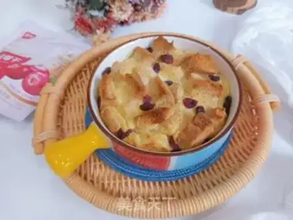 Make Cranberry toast pudding step 9