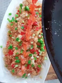 Make A garlic fan with a shrimp back step 9