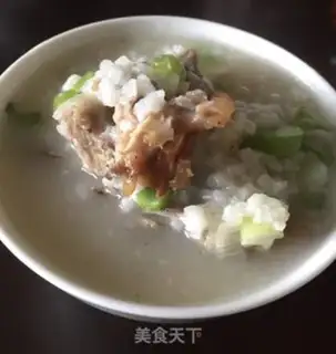 Make Fresh beak and bone congee step 9