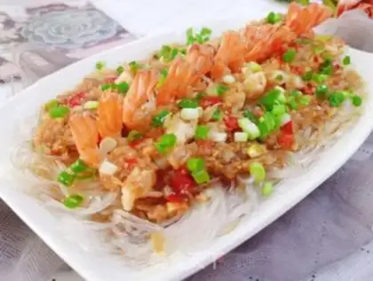 Make A garlic fan with a shrimp back step 10