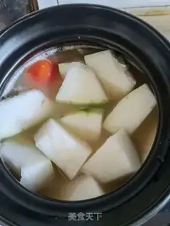 Make Green bean cucumber chop soup step 4