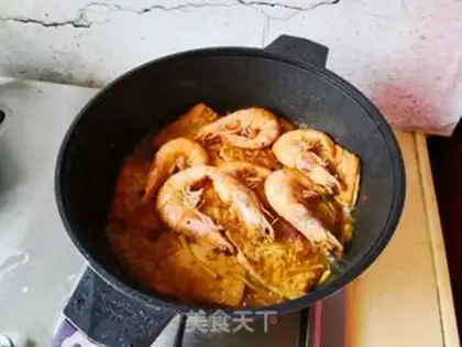 Make Spicy tofu shrimp step 8