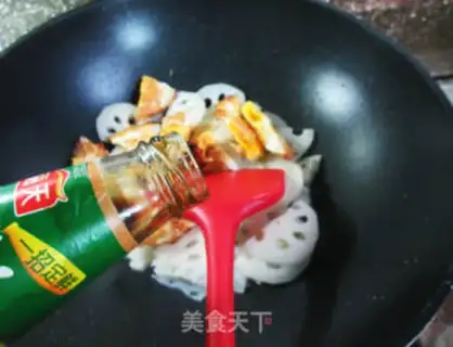 Make Fried eggs, fried fruit step 6