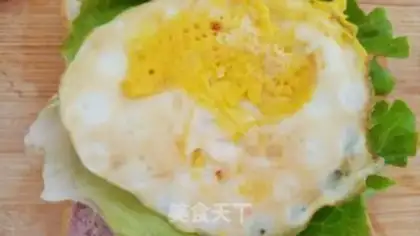Make Egg ham sandwich step 6